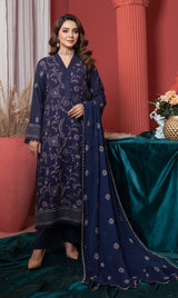 LNF-131 Blue Karandi 3 Piece Unstitched