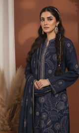 LNF-142 Blue Karandi 3 Piece Unstitched