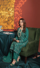 LNF-155 Green Karandi 3 Piece Unstitched