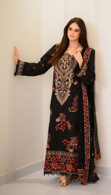 LNF 170 BLACK MULTI CHIKAN KARI LAWN
