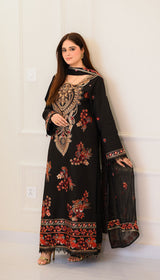 LNF 170 BLACK MULTI CHIKAN KARI LAWN