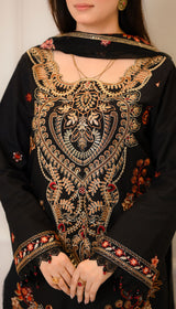 LNF 170 BLACK MULTI CHIKAN KARI LAWN