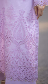 LNF 176 LILAC CHIKAN KARI LAWN 3 PCS