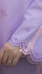LNF 176 LILAC CHIKAN KARI LAWN 3 PCS