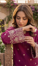 LNF 177 DEEP PINK 2 PCS SHIRT & TROUSER