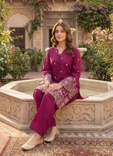 LNF 177 DEEP PINK 2 PCS SHIRT & TROUSER