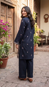 LNF 184 BLACK 2 PCS SHIRT & TROUSER