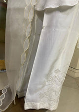 LNF-201 WHITE RTW EMBROIDERED SILK