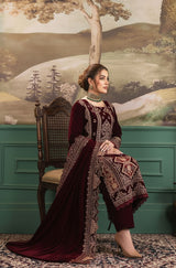 LNF-86 MAROON LUXURY VALVET