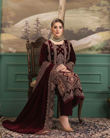 LNF-86 MAROON LUXURY VALVET