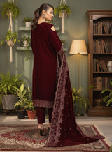 LNF-88 MAROON LUXURY VALVET