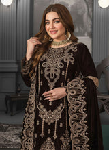 LNF-97 BROWN LUXURY VALVET