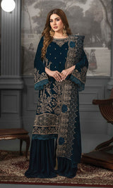 LNF-99 TEAL BLUE LUXURY VALVET