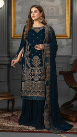 LNF-99 TEAL BLUE LUXURY VALVET