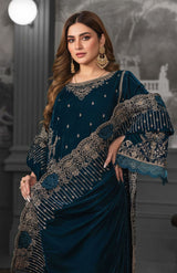 LNF-99 TEAL BLUE LUXURY VALVET