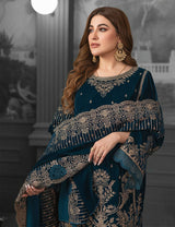 LNF-99 TEAL BLUE LUXURY VALVET