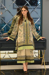 LNF P001 PRINTED CO-ORD SET GREEN