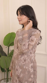 LNF-P037 TEA PINK RTW 2 PCS SHIRT & TROUSER