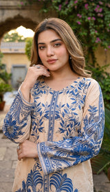 LNF P030 SKIN BLUE 2 PCS UNSTITICHED