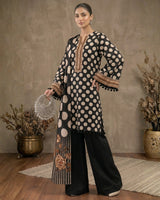 D# 11080 Black 3 PCS Unstitched Lawn