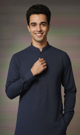 MNF 002 BLUE MEN,S UNSTITCHED BLENDED FABRIC