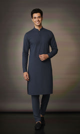 MNF 002 BLUE MEN,S UNSTITCHED BLENDED FABRIC