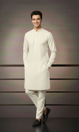 MNF 004 OFF WHITE MEN,S UNSTITCHED BLENDED FABRIC