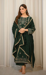 LNF-68-Bottle Green 3 Piece