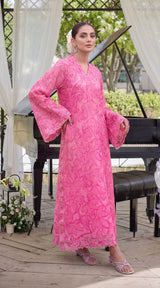 Des # 682-D-39, Pink 2 Pcs Unstitched Lawn