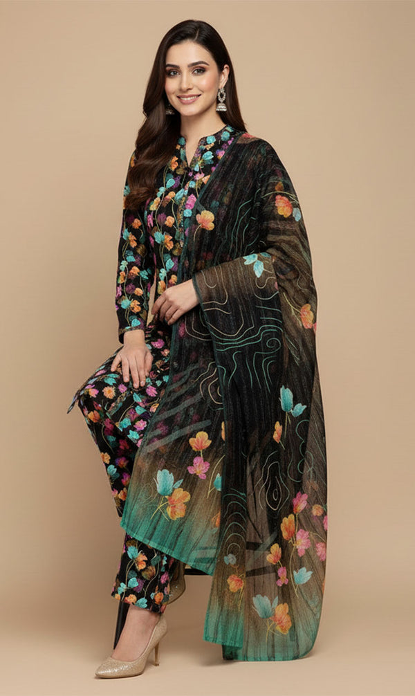 D# 10001 Cotton Cambric 3 Piece Unstitched