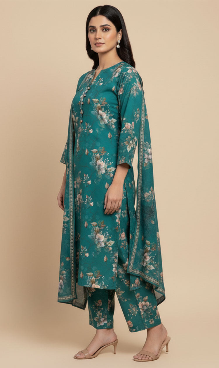 D# 10003 Cotton Cambric 3 Piece Unstitched