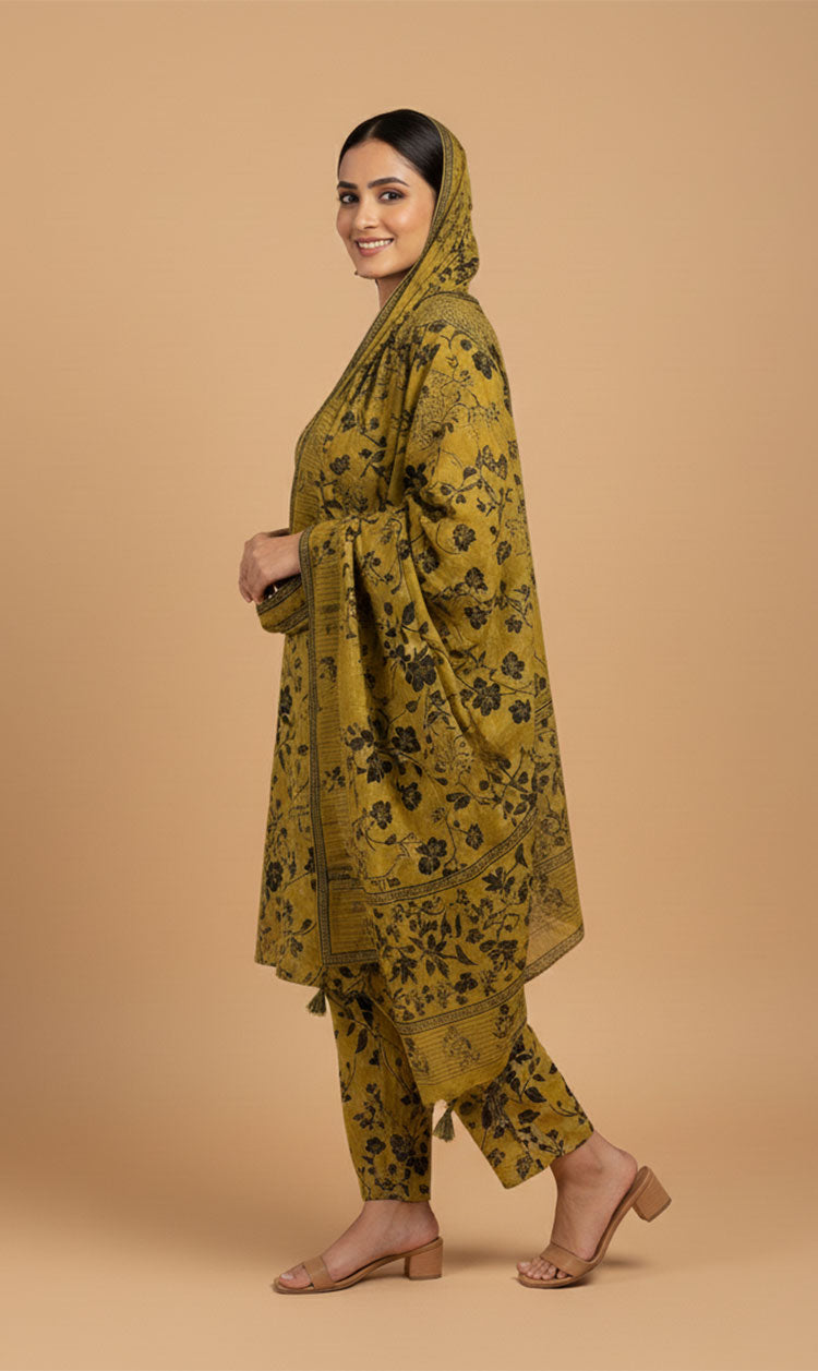 D# 10004 Cotton Cambric 3 Piece Unstitched