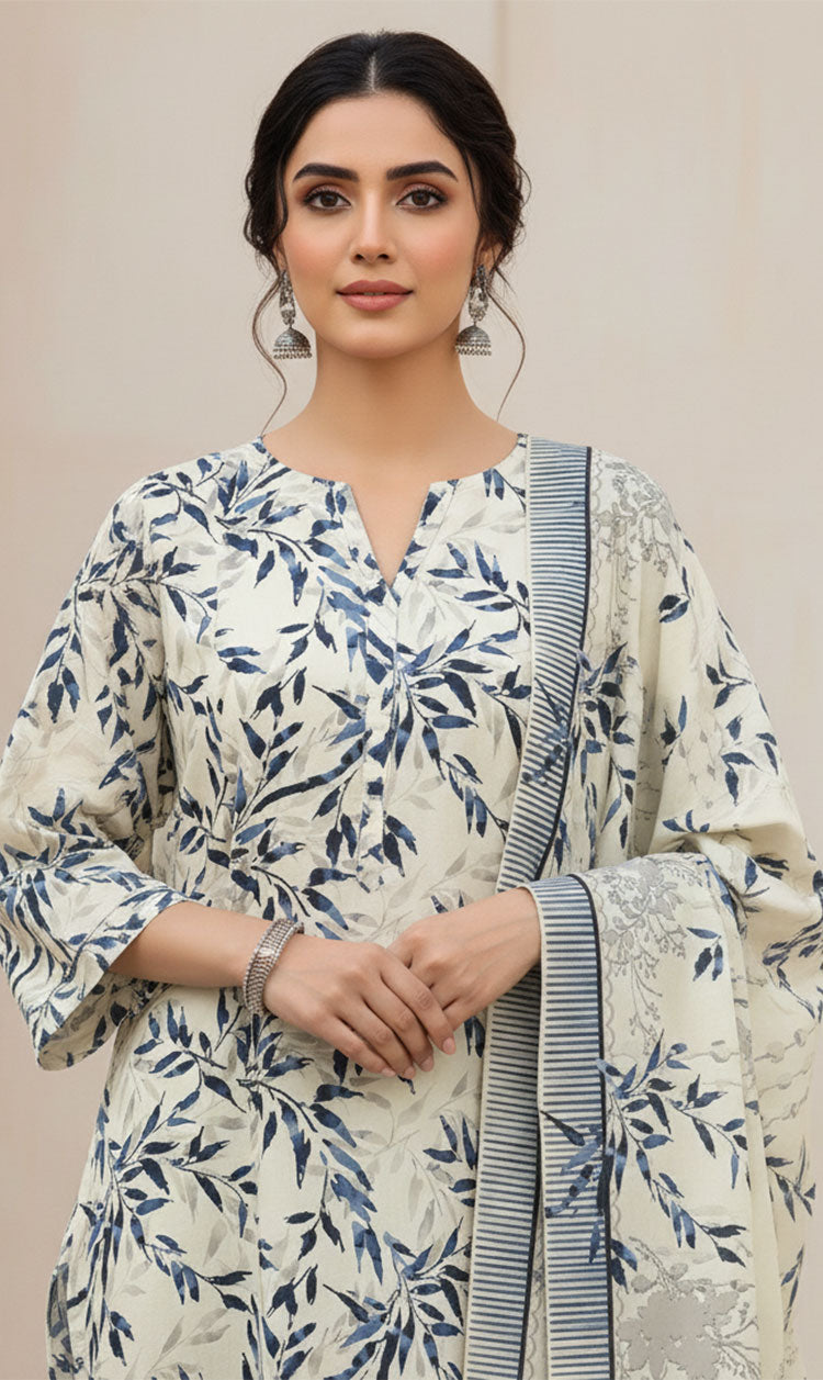 D# 10008 Cotton Cambric 3 Piece Unstitched