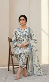 D# 10008 Cotton Cambric 3 Piece Unstitched