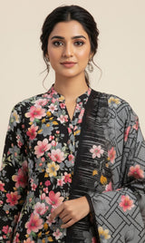 D# 10011 Cotton Cambric 3 Piece Unstitched