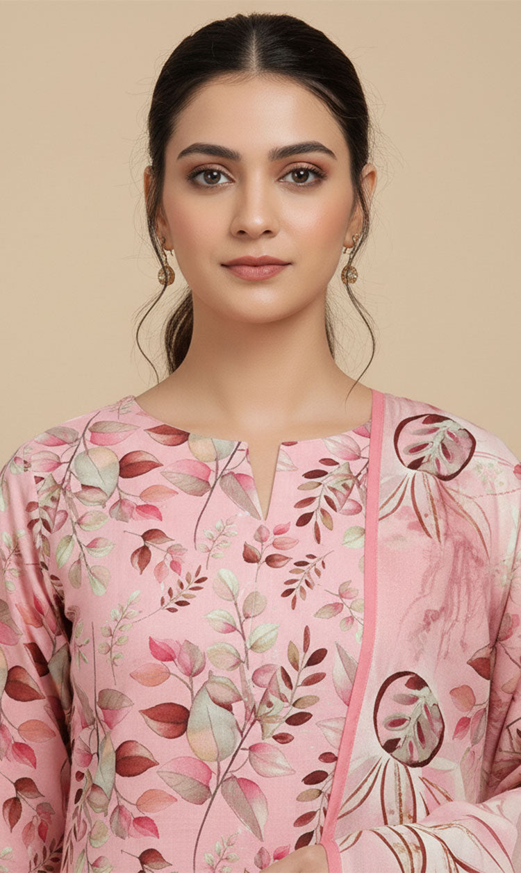 D# 10012 Cotton Cambric 3 Piece Unstitched