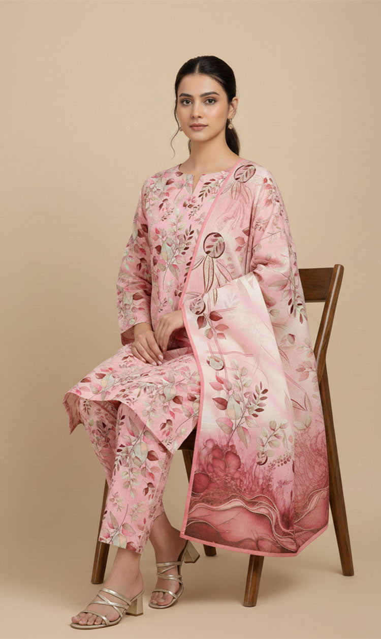 D# 10012 Cotton Cambric 3 Piece Unstitched