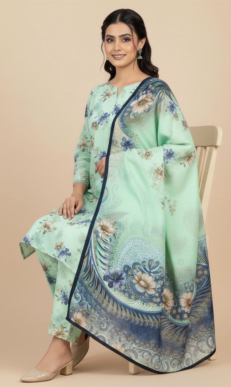 D# 10013 Cotton Cambric 3 Piece Unstitched