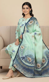 D# 10013 Cotton Cambric 3 Piece Unstitched