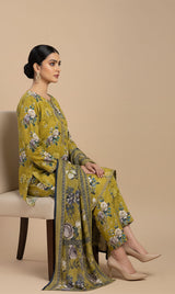 D# 10014 Cotton Cambric 3 Piece Unstitched