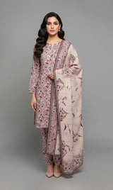 D# 1019 Cotton Cambric 3 Piece Unstitched