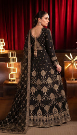 LNF-187 BLACK PISHWAS BRIDAL WEAR