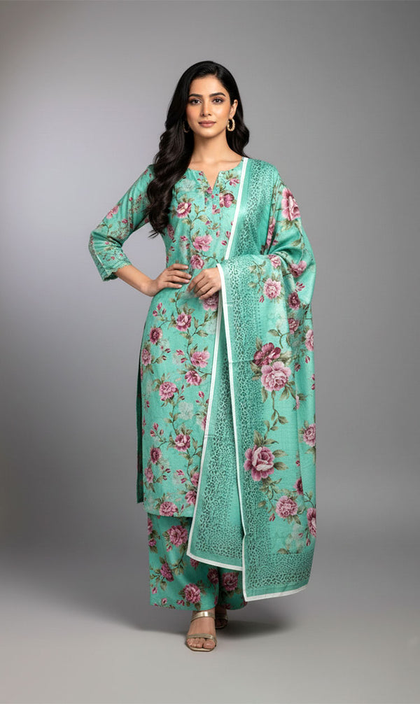 D# 2274-Digital Khaddar 3 Piece Unstitched