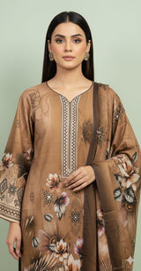 D# 24004 Digital Khaddar 3 Piece Unstitched