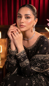 LNF-187 BLACK PISHWAS BRIDAL WEAR