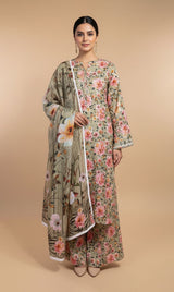 D#7049 DIGITAL CLASSIC LINEN 3PCS UNSTITCHED