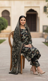 D#7054 DIGITAL CLASSIC LINEN 3PCS UNSTITCHED