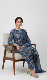 D# 8028 PRINTED BANA DORA 3 PCS UNSTITCHED