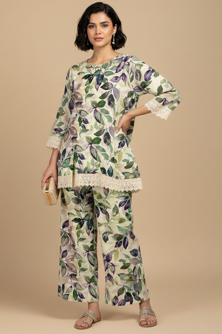 D # 12 PRINTED BANADORA 2 PCS SHIRT & TROUSER