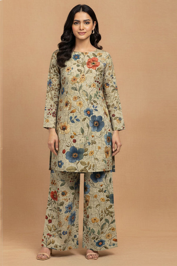 D # 06 PRINTED BANADORA 2 PCS SHIRT & TROUSER